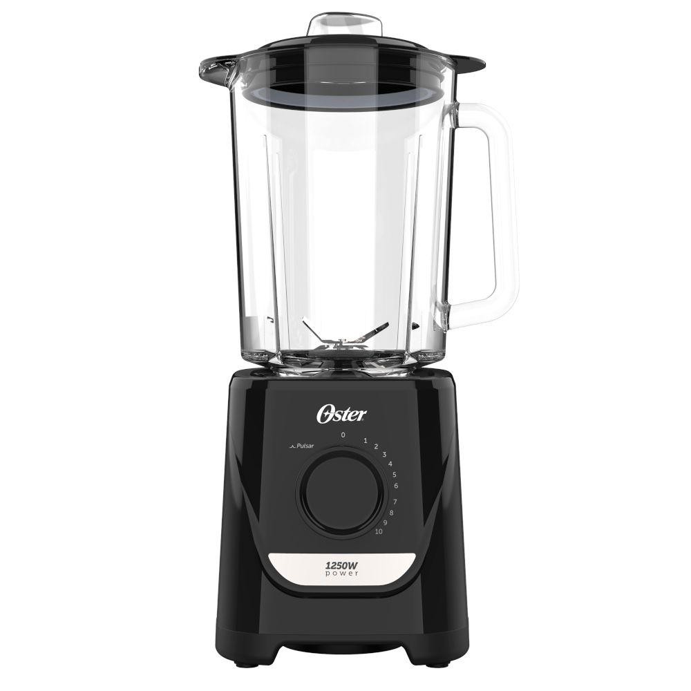 Liquidificador Oster Jarra De Vidro 2,2 Litros Preto 220V 1250W OLIQ520-220 Liquidificador Oster Jarra De Vidro 2,2 Litros Preto 220V 1250W OLIQ520-220