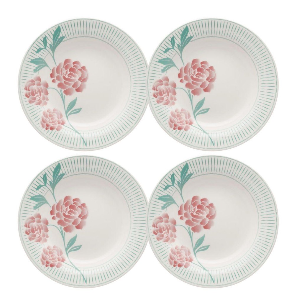 Jogo de 4 Pratos Fundos 21,5 Cm Donna Bloom