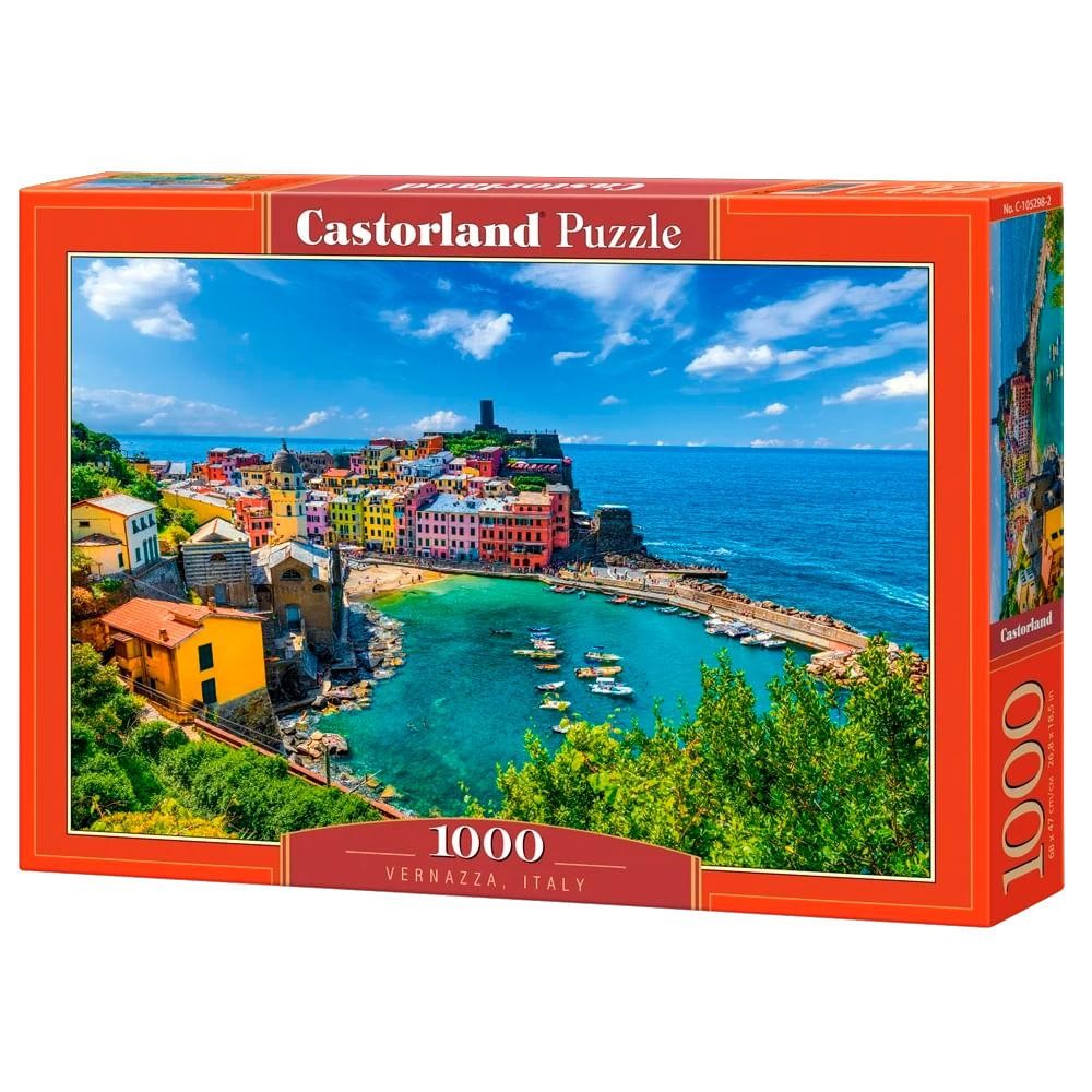 Puzzle 1000 Peças Vernazza – Itália – Castorland Importado 1052982 Puzzle 1000 Peças Vernazza – Itália – Castorland Importado 1052982