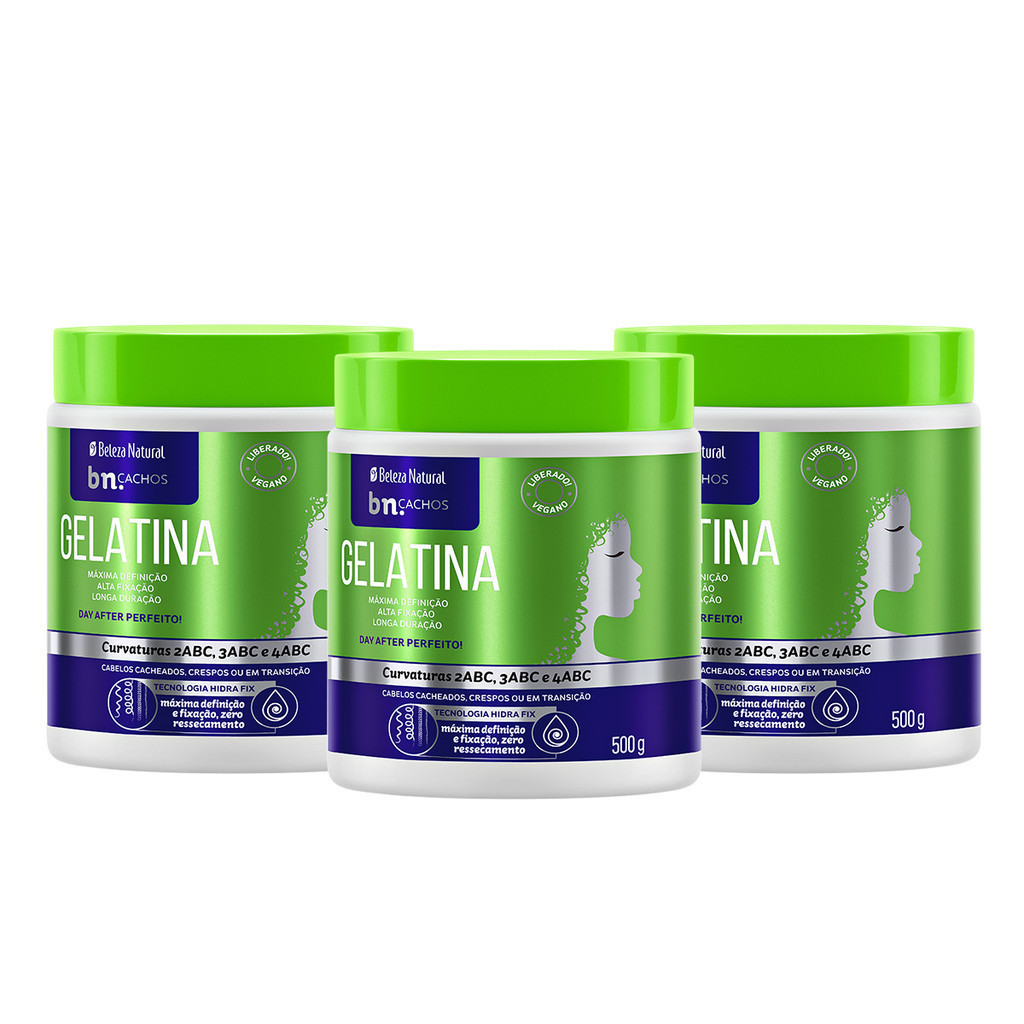 Kit 3x Gelatina 500g bn.Cachos Kit 3x Gelatina 500g bn.Cachos