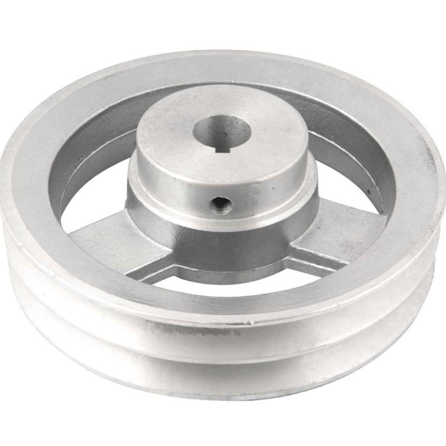 Polia Alumínio 2 Canais Perfil A 150mm com Furo 3/4″ Vonder Polia Alumínio 2 Canais Perfil A 150mm com Furo 3/4″ Vonder