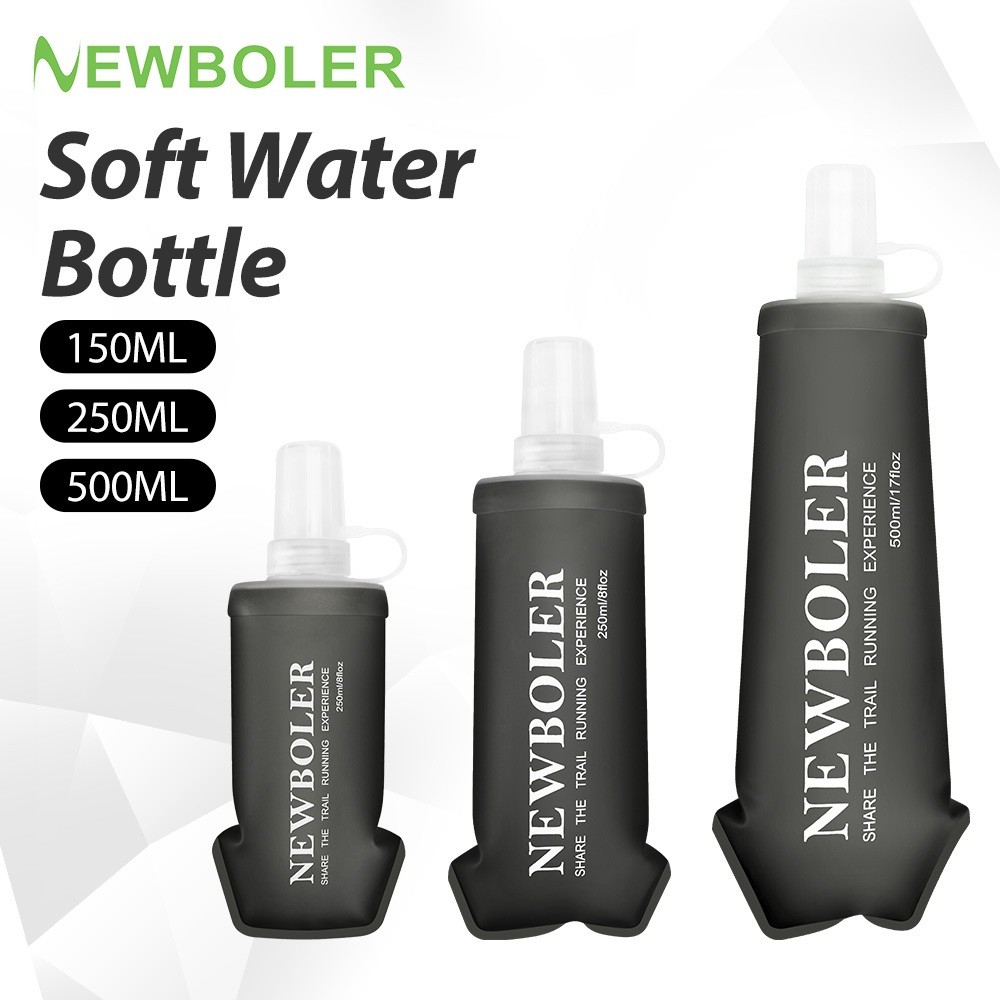 NEWBOLER 150ml 250ml 500ml Frasco Macio TPU Silicone Garrafa De Água Dobrável Para Esportes Ao Ar Livre Maratona Corrida NEWBOLER 150ml 250ml 500ml Frasco Macio TPU Silicone Garrafa De Água Dobrável Para Esportes Ao Ar Livre Maratona Corrida