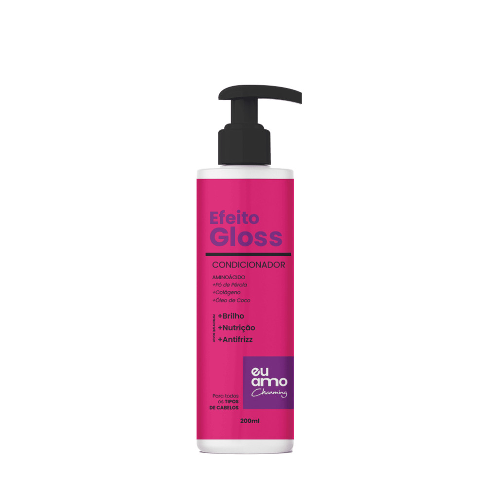 Condicionador Efeito Gloss Brilho Intenso Eu Amo Charming 200ML Condicionador Efeito Gloss Brilho Intenso Eu Amo Charming 200ML