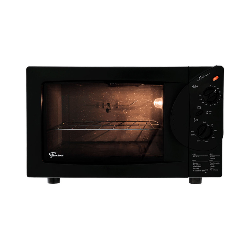 Forno Elétrico de Bancada Fischer Grill Black 44 Litros Forno Elétrico de Bancada Fischer Grill Black 44 Litros
