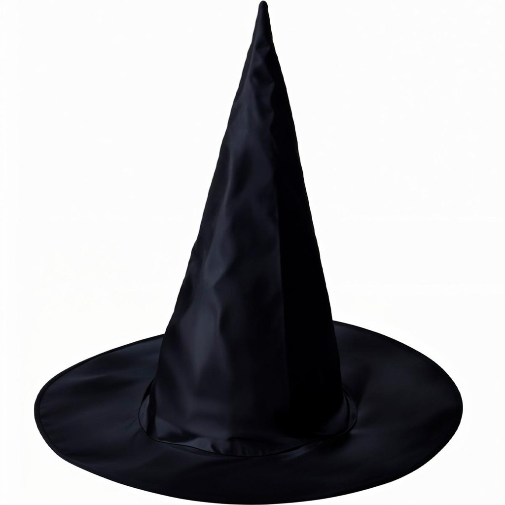 Chapéu Preto de Bruxa Clássico pra Fantasia de Halloween Feminina Bruxinha Feiticeira Chapéu Preto de Bruxa Clássico pra Fantasia de Halloween Feminina Bruxinha Feiticeira
