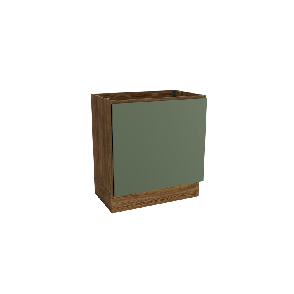 Balcão Para Forno de Embutir Celeste Kappesberg 100% MDF Nogueira/Verde 80cm Balcão Para Forno de Embutir Celeste Kappesberg 100% MDF Nogueira/Verde 80cm