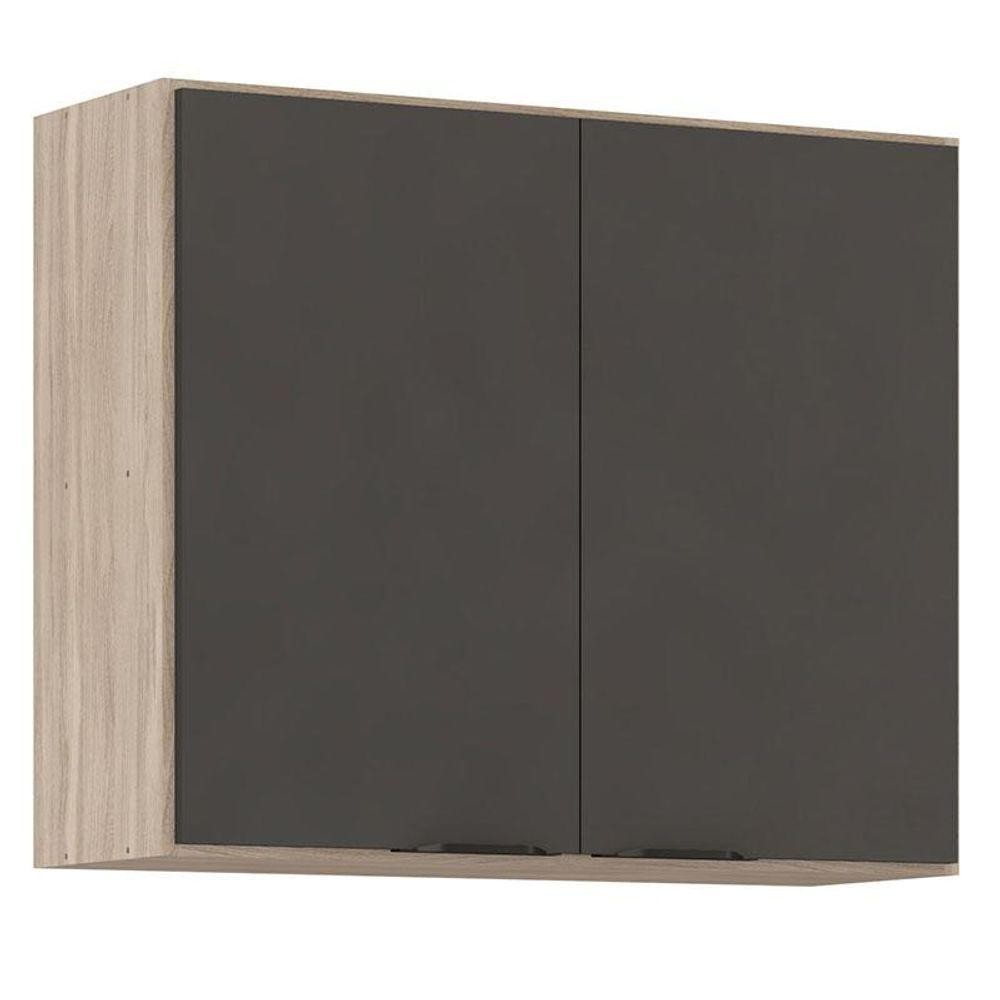 Armário Aéreo Para Cozinha Firenze 2 Portas Avena Grafito – Demóbile Armário Aéreo Para Cozinha Firenze 2 Portas Avena Grafito – Demóbile