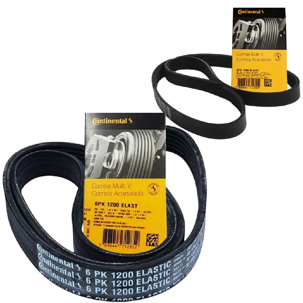 Kit Correia Alternador Ar e Direção Hidráulica Gol G5 G6 Fox Kit Correia Alternador Ar e Direção Hidráulica Gol G5 G6 Fox