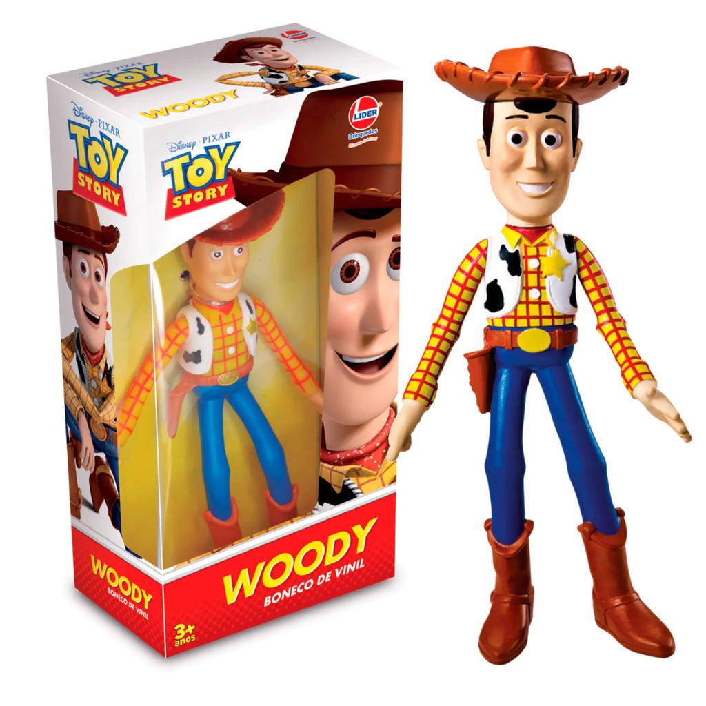 Brinquedo para Criança Boneco Vinil Woody Toy Story Fácil de Limpar Colecionável Diversão Brincadeira – Lider 2588 Brinquedo para Criança Boneco Vinil Woody Toy Story Fácil de Limpar Colecionável Diversão Brincadeira – Lider 2588