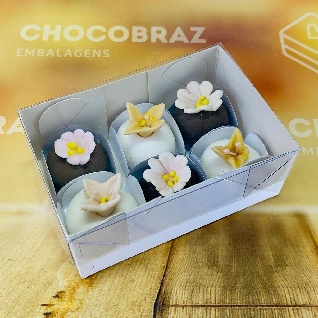 10~50 CAIXA COM VISOR BRANCA (06 DOCES) 7x4x10,5 ID5053 (IDEIA) ESSENCIAL (CHOCO) 10~50 CAIXA COM VISOR BRANCA (06 DOCES) 7x4x10,5 ID5053 (IDEIA) ESSENCIAL (CHOCO)