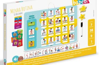 QUADRO MINHA ROTINA ESTRELINHAS BABEBI EDUCATIVO MESA MDF MADEIRA ATIVIDADES BRINQUEDO TAREFAS DIA A - Educational Toys vendido por Canal 40