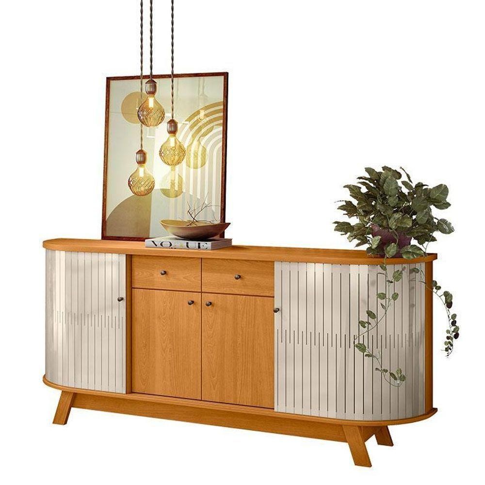 Aparador Para Sala Buffet Mônaco Cinamomo Off White – Madetec Aparador Para Sala Buffet Mônaco Cinamomo Off White – Madetec