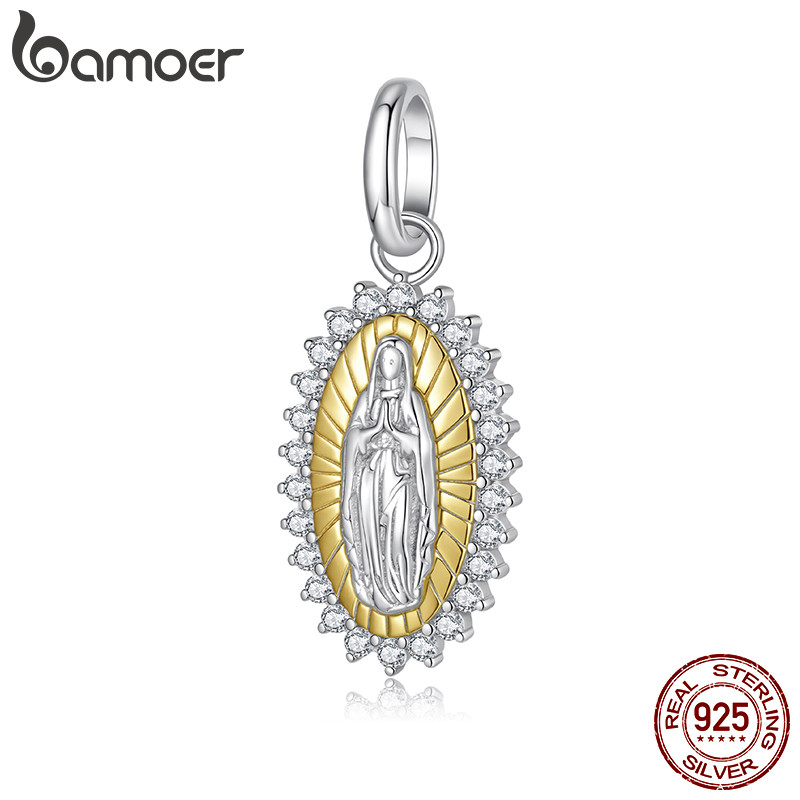 Bamoer 925 Prata Esterlina Charme Nossa Senhora Pingente Série Pulseira Presente Para Mulher Bamoer 925 Prata Esterlina Charme Nossa Senhora Pingente Série Pulseira Presente Para Mulher