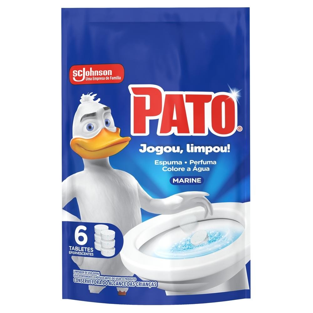 Limpador Sanitário Tablete Marine Pato 60g 6 Unidades Limpador Sanitário Tablete Marine Pato 60g 6 Unidades