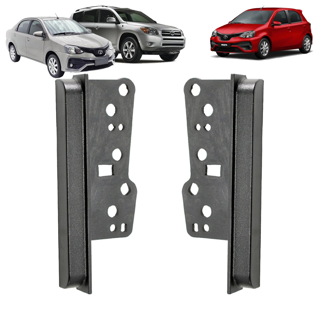 Moldura 2 Din 7″ DVD/Rádio Compatível com Toyota Corolla, Etios, Hilux, Fielder, SW4, Prado, Rav4 Moldura 2 Din 7″ DVD/Rádio Compatível com Toyota Corolla, Etios, Hilux, Fielder, SW4, Prado, Rav4