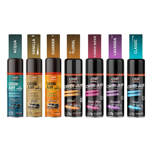 Limpa Ar Condicionado Orbi Air Fragrâncias Diversas Limpa Ar Condicionado Orbi Air Fragrâncias Diversas