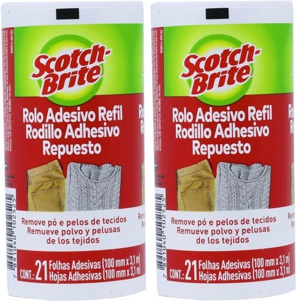 Kit com 2 Refil Rolo Adesivo SCOTCH-BRITE 3M Kit com 2 Refil Rolo Adesivo SCOTCH-BRITE 3M