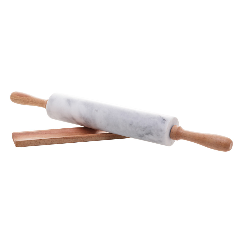 Rolo Para Massa Marin De Mármore E Bambu Natural 44,5x6x6,5cm Lyor Rolo Para Massa Marin De Mármore E Bambu Natural 44,5x6x6,5cm Lyor