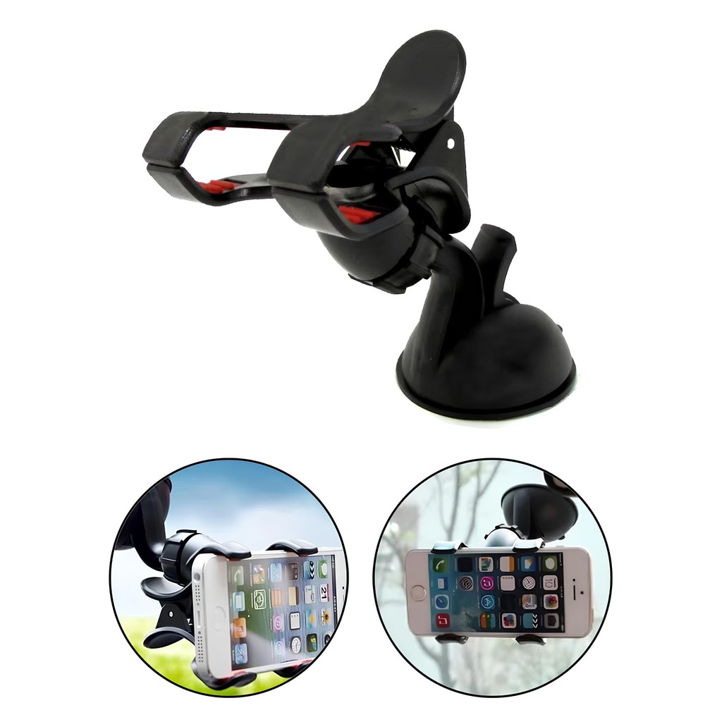 Suporte Veicular Universal para Celular e GPS Clipe Duplo Ventosa Cola no Vidro Ideal Uber Suporte Veicular Universal para Celular e GPS Clipe Duplo Ventosa Cola no Vidro Ideal Uber