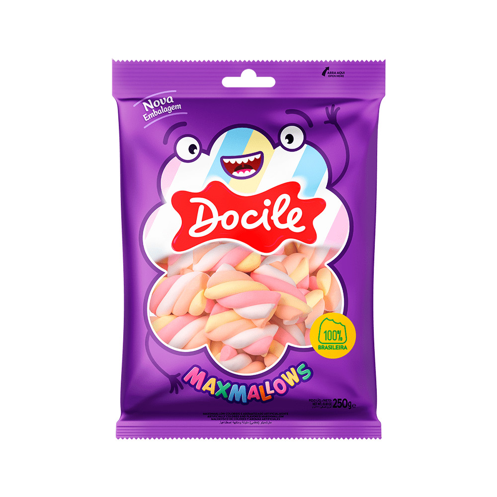 Marshmallow Twist Color 2 Morango 220G Marshmallow Twist Color 2 Morango 220G