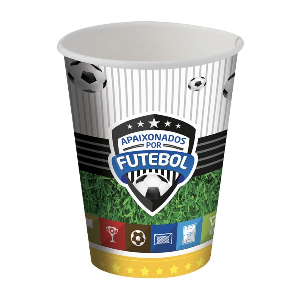 8~40 COPO PAPEL FESTA FUTEBOL 200ML FESTCOLOR 8~40 COPO PAPEL FESTA FUTEBOL 200ML FESTCOLOR