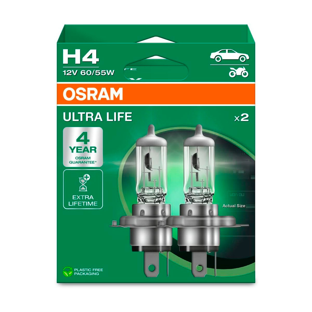 Lâmpada Farol Chevrolet Prisma 2006 até 2019 h4 Osram ultra life 12V Alta Durabilidade – Par Lâmpada Farol Chevrolet Prisma 2006 até 2019 h4 Osram ultra life 12V Alta Durabilidade – Par