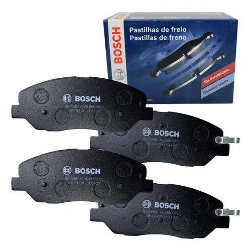 Kit 4 Pastilha Freio Dianteiro Bosch Santa Fe 2.7i 4×4 2006 2007 2008 2009 Kit 4 Pastilha Freio Dianteiro Bosch Santa Fe 2.7i 4×4 2006 2007 2008 2009