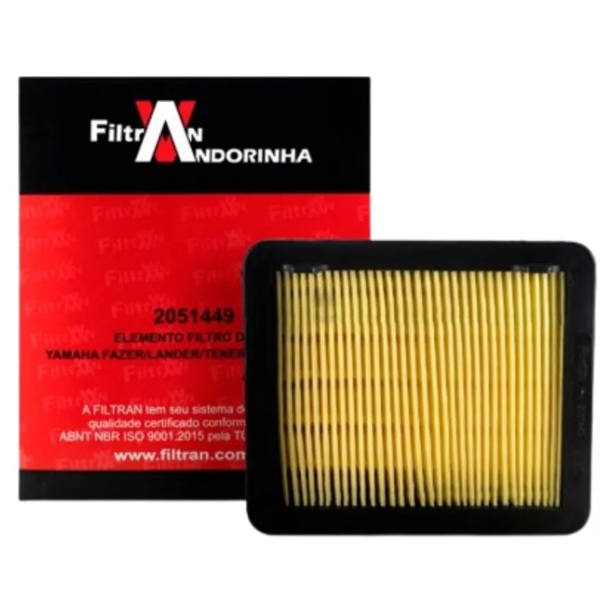 Filtro De Ar Yamaha Fazer/Lander/Tenere 250 2016 2017 FILTRAN Filtro De Ar Yamaha Fazer/Lander/Tenere 250 2016 2017 FILTRAN