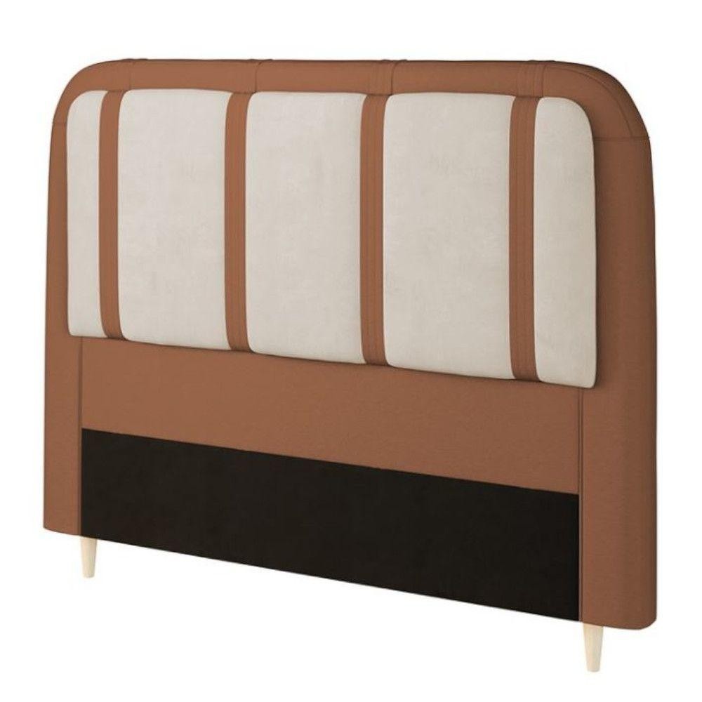 Cabeceira Estofada Movale Leon Para Box Queen 123x168x11cm Cabeceira Estofada Movale Leon Para Box Queen 123x168x11cm