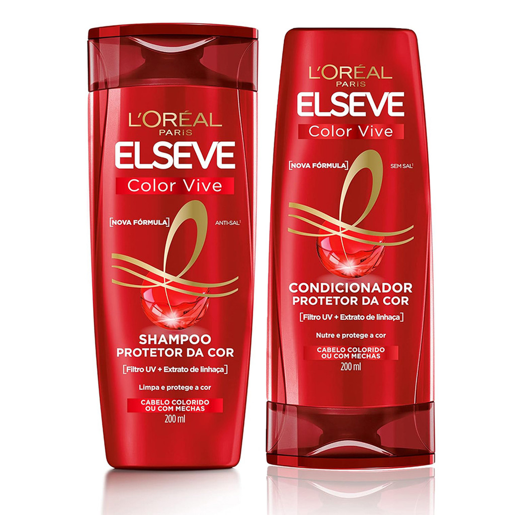 KIT SHAMPOO + CONDICIONADOR ELSEVE COLOR VIVE LORÉAL PARIS 200ML – 2 Itens KIT SHAMPOO + CONDICIONADOR ELSEVE COLOR VIVE LORÉAL PARIS 200ML – 2 Itens