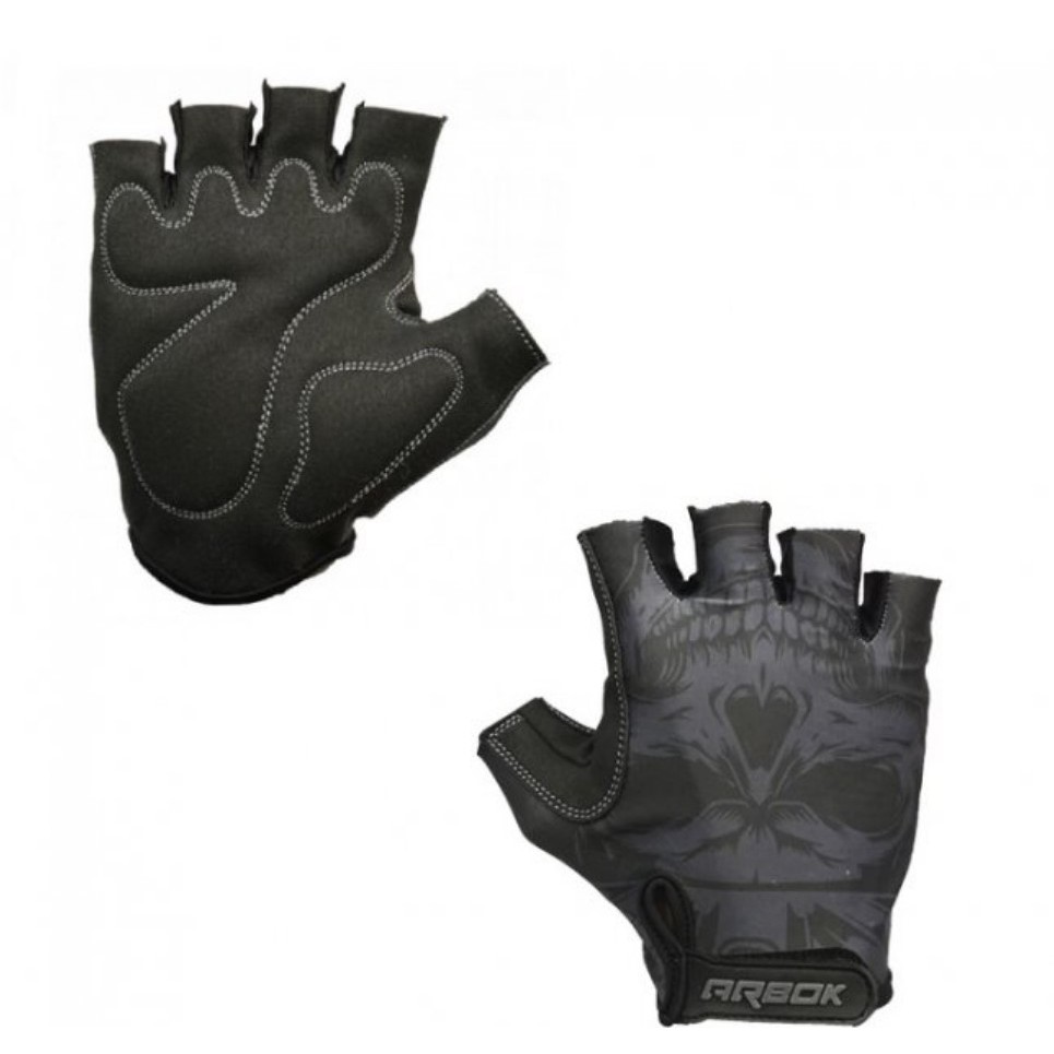 Luva para Ciclismo Dedo Curto Arbok Dark Preto Luva para Ciclismo Dedo Curto Arbok Dark Preto