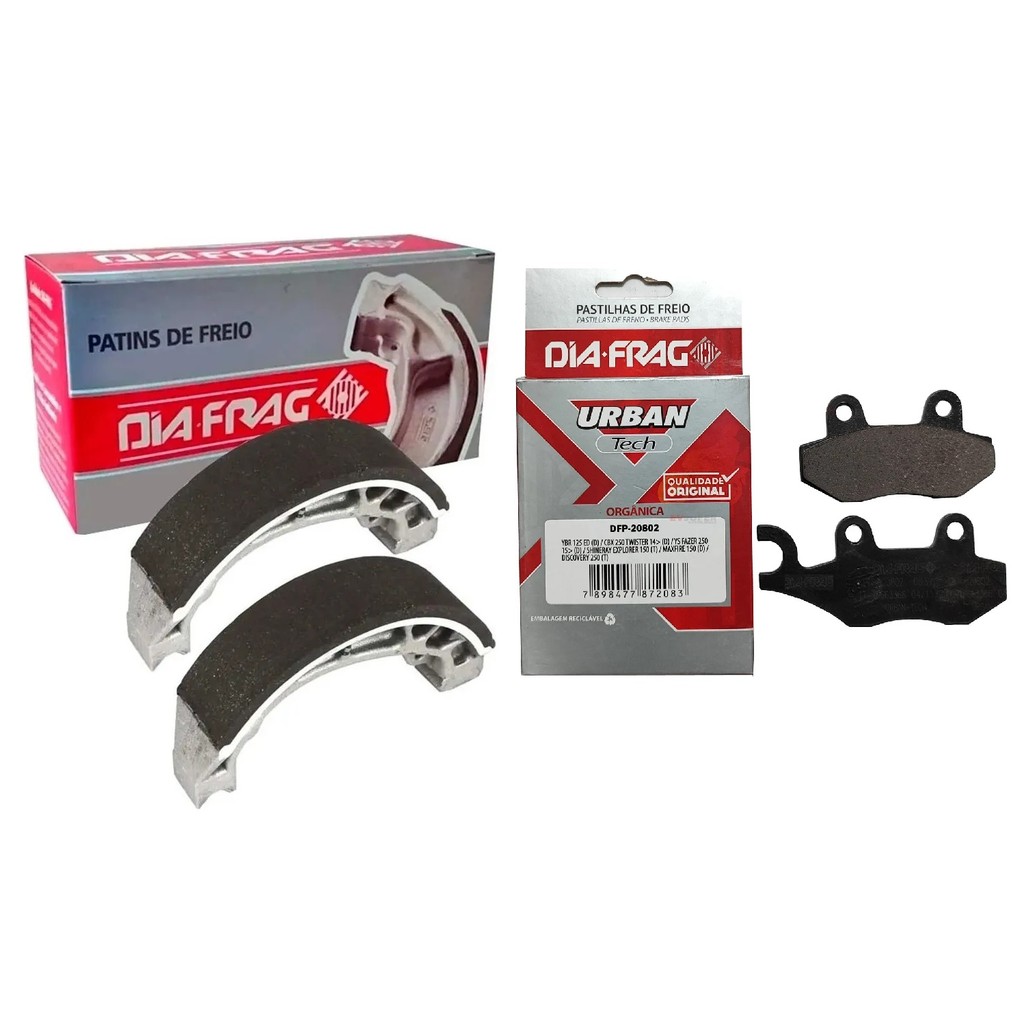 KIT PATIM FREIO + PASTILHA TWISTER HONDA CBX250 2001 2002 2003 2004 2005 2006 2007 2008 DIAFRAG KIT PATIM FREIO + PASTILHA TWISTER HONDA CBX250 2001 2002 2003 2004 2005 2006 2007 2008 DIAFRAG