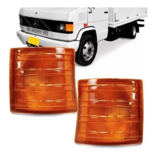 Par Lanterna Dianteira Mb 914 709 710 912 Pisca Seta Amarelo Par Lanterna Dianteira Mb 914 709 710 912 Pisca Seta Amarelo