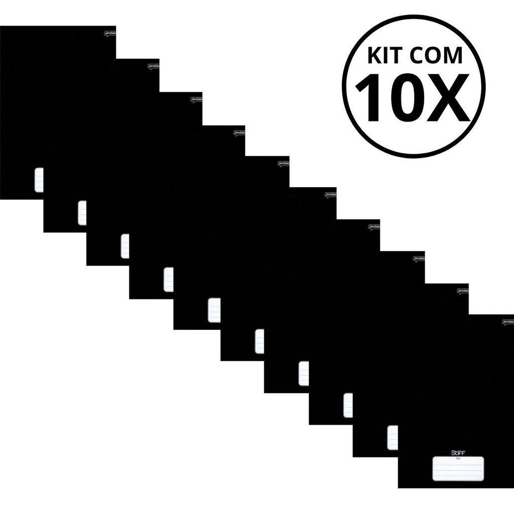 Kit Com 10 Caderno Brochura 96 Fls Pautado Capa Dura – Stiff Kit Com 10 Caderno Brochura 96 Fls Pautado Capa Dura – Stiff