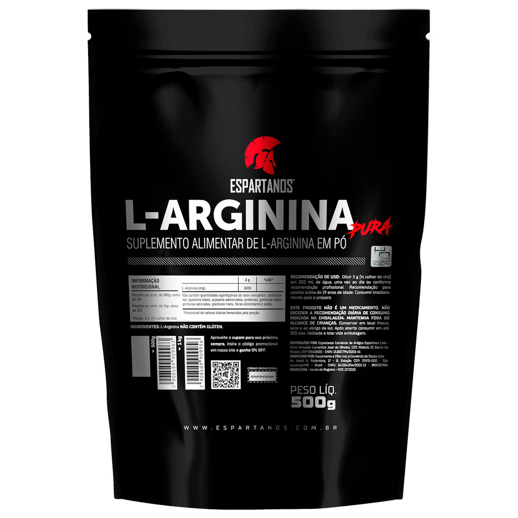 L-Arginina Pura 500 g – Espartanos