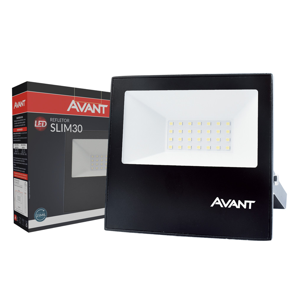 Refletor Led Slim 30w RGB Colorido 110v/220v Ip65 a prova dágua Preto Cod: 259307879 Avant Refletor Led Slim 30w RGB Colorido 110v/220v Ip65 a prova dágua Preto Cod: 259307879 Avant