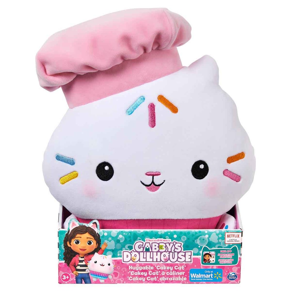 Pelúcia Cakey Cat de 30cm – Gabby’s Dollhouse Pelúcia Cakey Cat de 30cm – Gabby’s Dollhouse