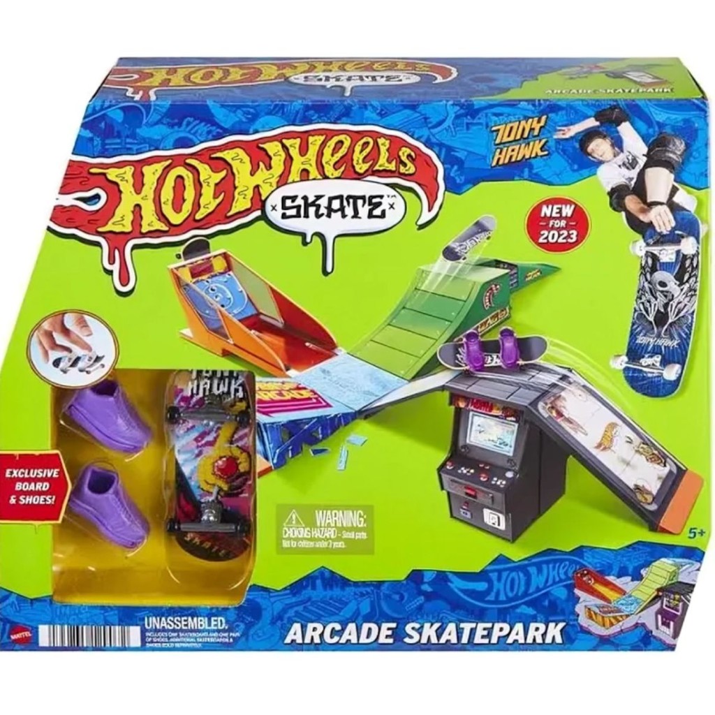 Pista de Skate Arcade Hot Wheels Tênis Roxo HGT91B – Mattel Pista de Skate Arcade Hot Wheels Tênis Roxo HGT91B – Mattel