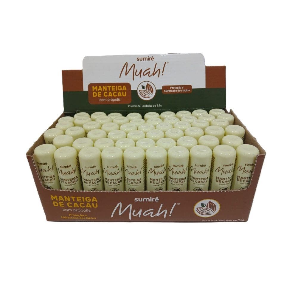Manteiga De Cacau Muah! Com Propolis – Caixa C/50 Manteiga De Cacau Muah! Com Propolis – Caixa C/50