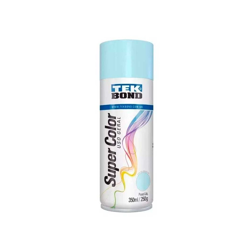 Tinta Spray Azul Claro Brilhante 350ml (250gr) Tekbond – 23071006900 Tinta Spray Azul Claro Brilhante 350ml (250gr) Tekbond – 23071006900