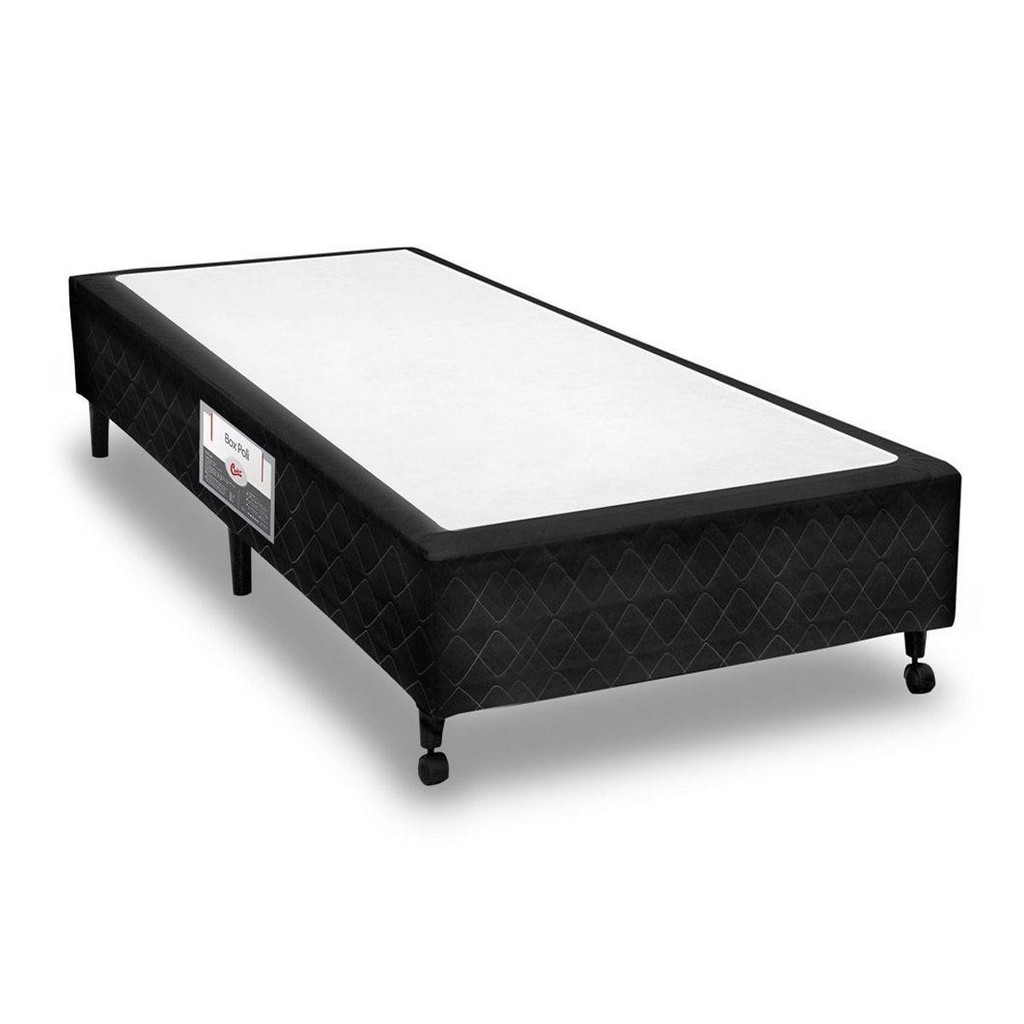 Cama Box Base Solteiro Poli Tecido Black (78x188x23) – Castor Cama Box Base Solteiro Poli Tecido Black (78x188x23) – Castor