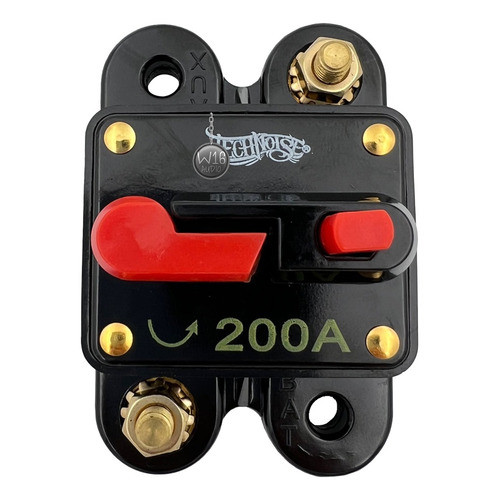 Disjuntor Technoise Proteção Som 200a Resetável – Automotivo Disjuntor Technoise Proteção Som 200a Resetável – Automotivo