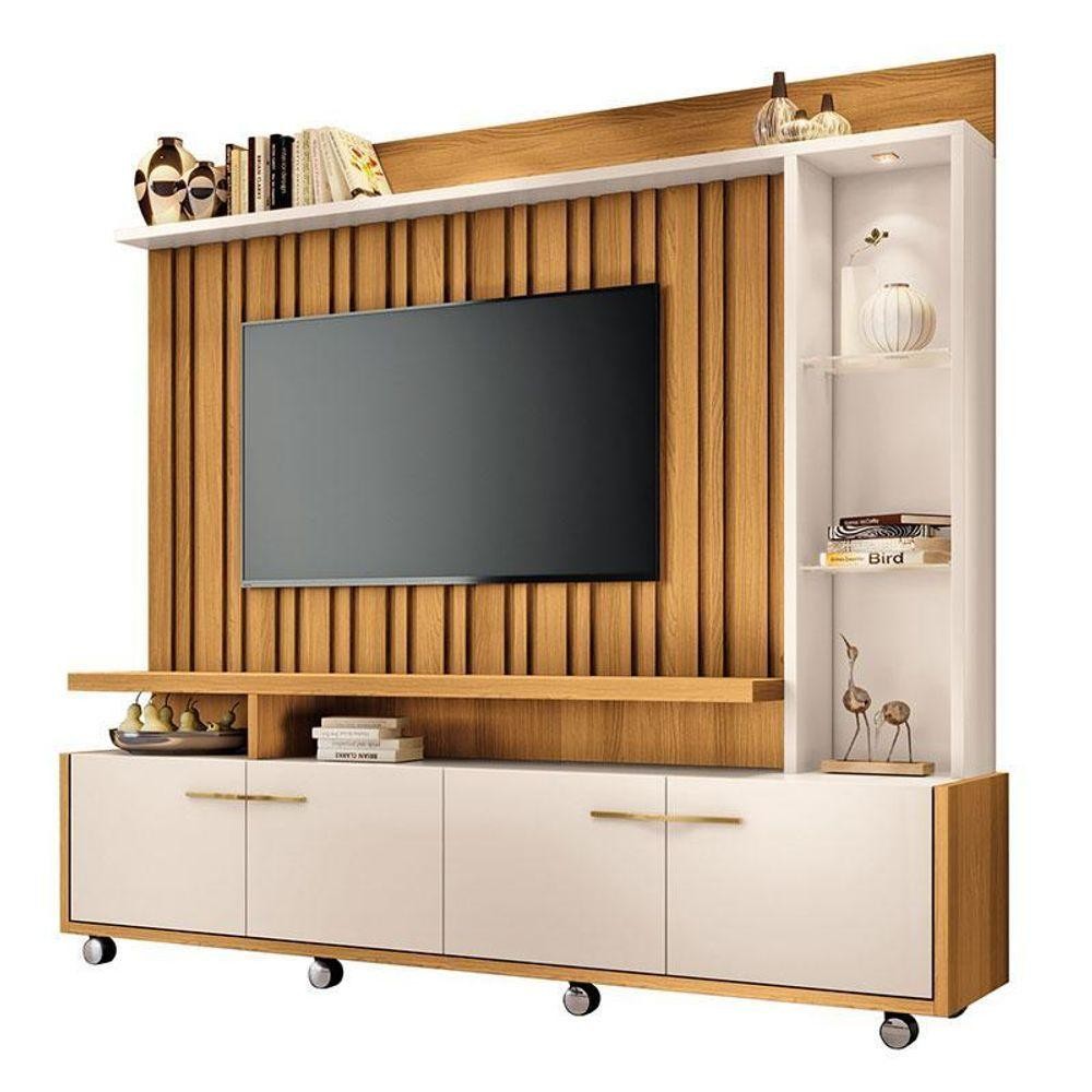 Estante Home Theater Titan Cinamomo Off White – Hb Móveis Estante Home Theater Titan Cinamomo Off White – Hb Móveis