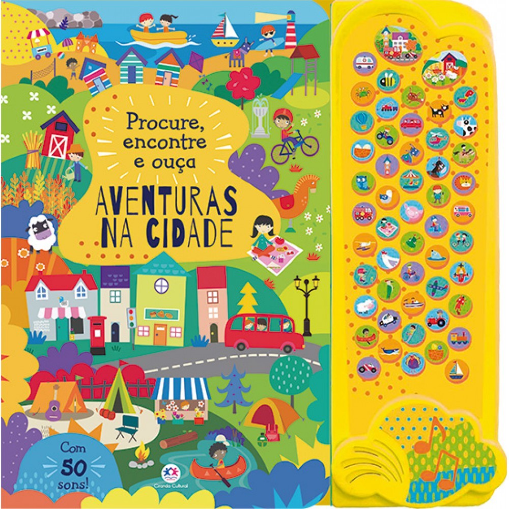 Livro Sonoro Procure, Encontre e Ouça Aventuras na cidade Livro Sonoro Procure, Encontre e Ouça Aventuras na cidade