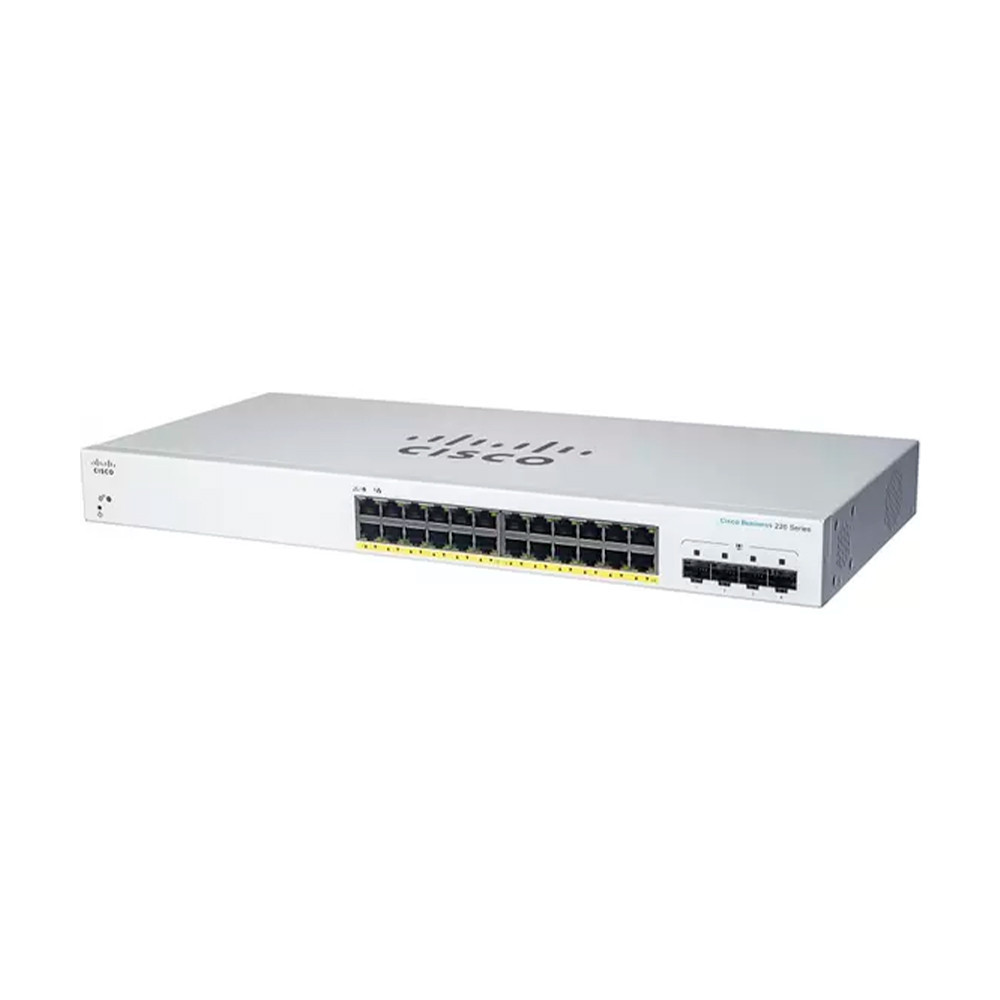 Switch Cisco CBS220 24 Portas Gigabit 10/100/1000 4X1G SFP Layer 2 CBS220-24T-4G Gerenciável Switch Cisco CBS220 24 Portas Gigabit 10/100/1000 4X1G SFP Layer 2 CBS220-24T-4G Gerenciável