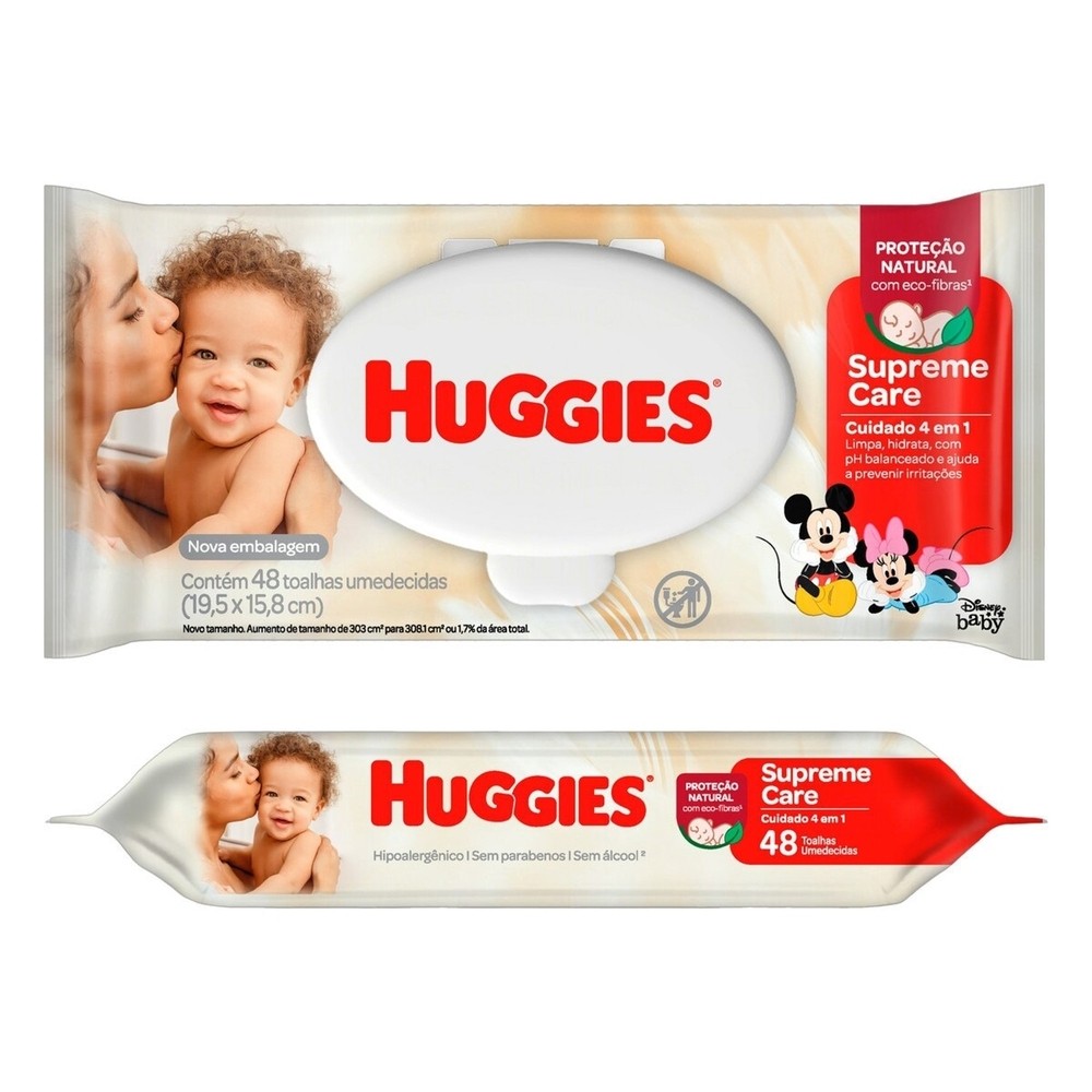 Lenco Umedecido Huggies Supreme Care 48 Unidades Lenco Umedecido Huggies Supreme Care 48 Unidades