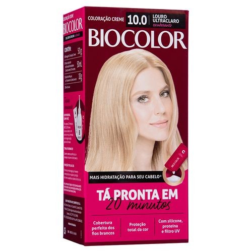 Tintura de Cabelo Biocolor Louro Ultra Claro Exuberante 10.0 Tintura de Cabelo Biocolor Louro Ultra Claro Exuberante 10.0