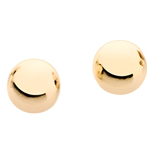 Brinco De Bola Folheado A Ouro Rommanel 520246 Brinco De Bola Folheado A Ouro Rommanel 520246