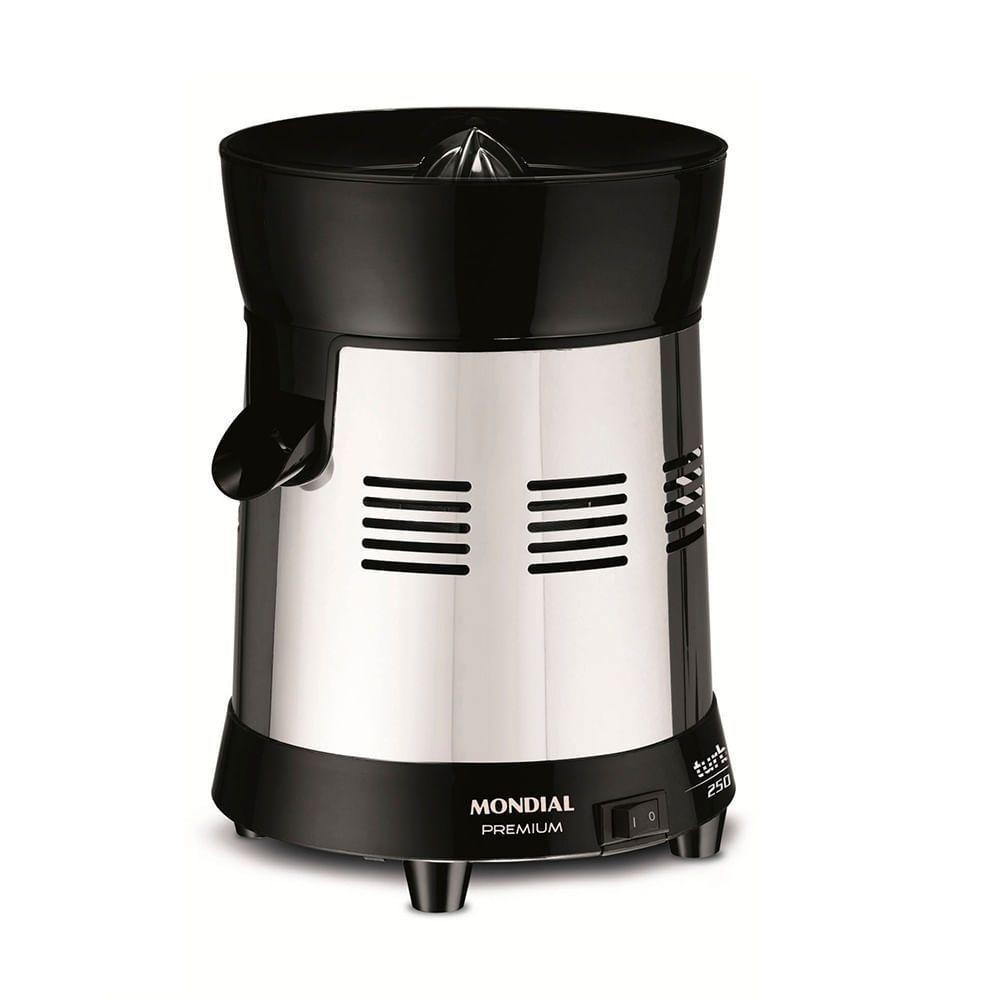 Extrator De Sucos Mondial Turbo Premium E-10 Extrator Preto Inox Bivolt Extrator De Sucos Mondial Turbo Premium E-10 Extrator Preto Inox Bivolt