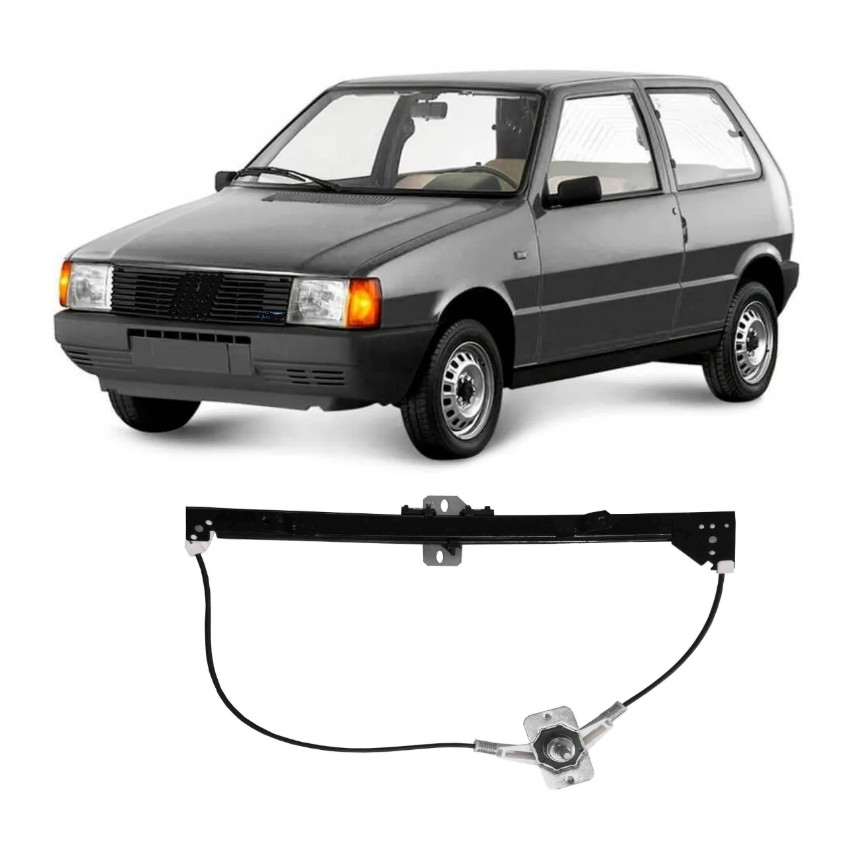 Maquina Vidro Uno 1984 85 86 87 88 90 99 2010 2 Portas Mecanica Dianteira Lado Esquerdo Maquina Vidro Uno 1984 85 86 87 88 90 99 2010 2 Portas Mecanica Dianteira Lado Esquerdo